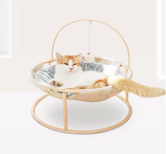 HKM-3195069 Four-Season Breathable Pet Bed with Waterproof Polyester and Durable Mesh