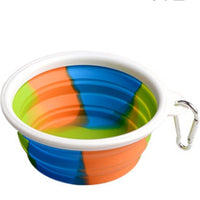 HKM-3195197 Foldable Camouflage Silicone Dog Food Bowl - Portable & Compact Design