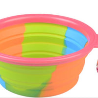 HKM-3195197 Foldable Camouflage Silicone Dog Food Bowl - Portable & Compact Design