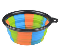 HKM-3195197 Foldable Camouflage Silicone Dog Food Bowl - Portable & Compact Design