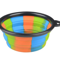 HKM-3195197 Foldable Camouflage Silicone Dog Food Bowl - Portable & Compact Design