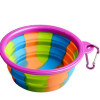 HKM-3195197 Foldable Camouflage Silicone Dog Food Bowl - Portable & Compact Design