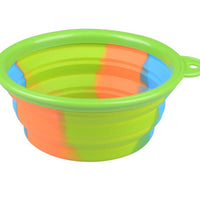 HKM-3195197 Foldable Camouflage Silicone Dog Food Bowl - Portable & Compact Design