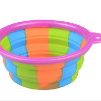 HKM-3195197 Foldable Camouflage Silicone Dog Food Bowl - Portable & Compact Design