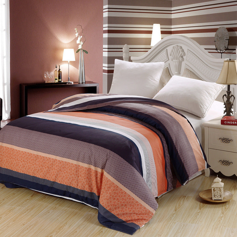 HKM-319571 Cotton Quilt Cover with Floral Plant Pattern - Soft and Skin-Friendly Bed Linen
