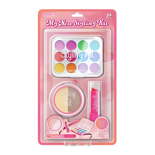 HKM-319571 Fun Makeup Toy Kit for Children, Role-Playing Cosmetic Set for Ages 2-14