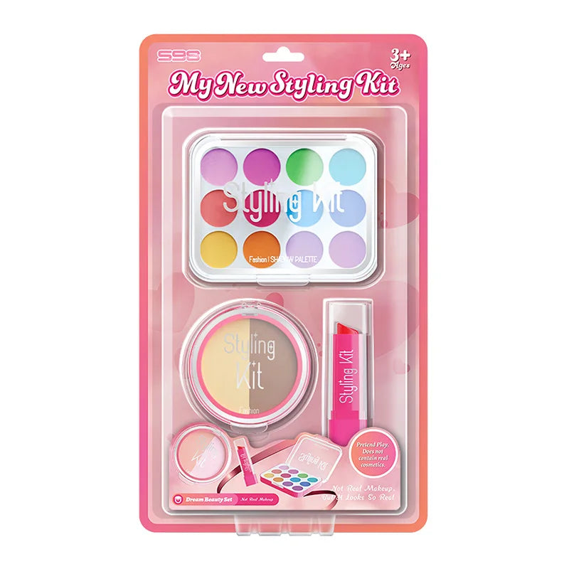 HKM-319571 Fun Makeup Toy Kit for Children, Role-Playing Cosmetic Set for Ages 2-14
