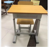 HKM-319699 Adjustable Plywood Classroom Desk and Chair Set for Primary School Students