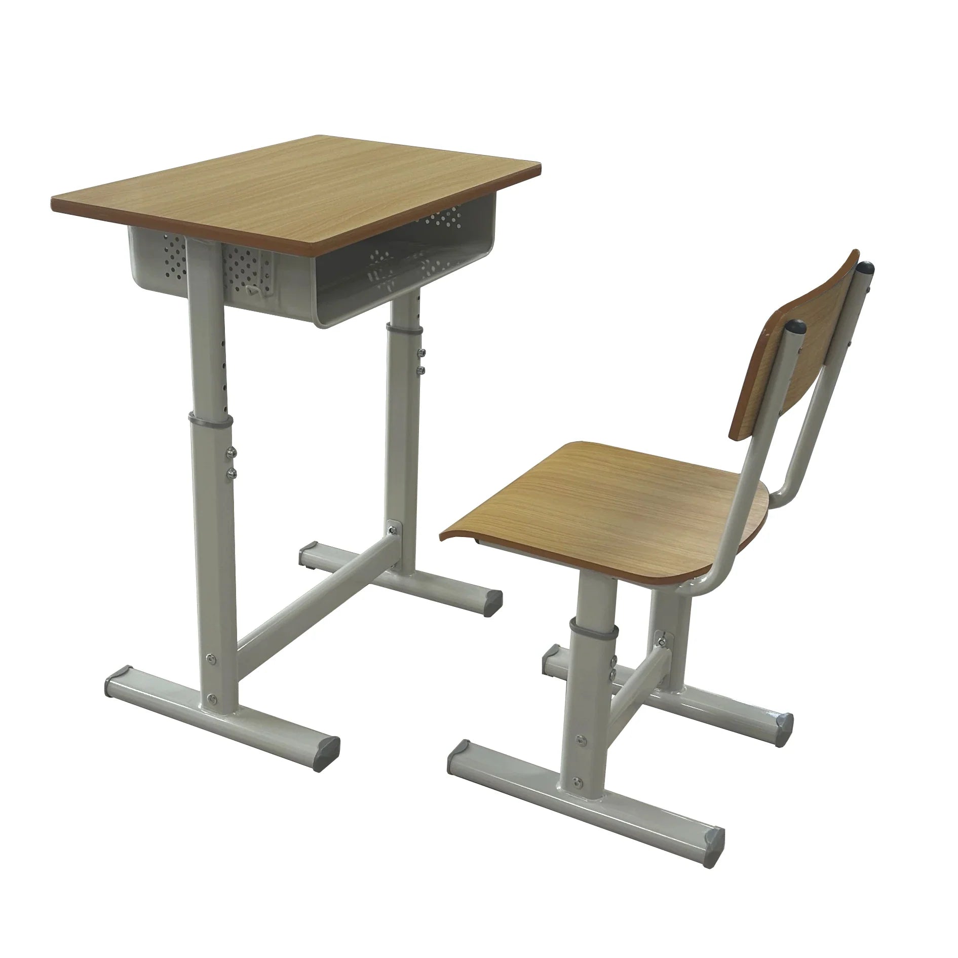 HKM-319699 Adjustable Plywood Classroom Desk and Chair Set for Primary School Students