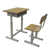 HKM-319699 Adjustable Plywood Classroom Desk and Chair Set for Primary School Students