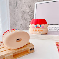 HKM-319763 Cartoon Silicone Case for AirPods 1/2 and Pro - Yakult Drinks and Bear Design