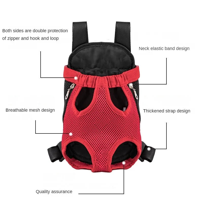 HKM-3198269 Adjustable Dog Carrier Backpack for Small Dogs - Breathable, Portable, and Versatile for Hiking and Travel
