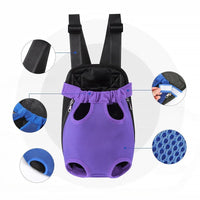 HKM-3198269 Adjustable Dog Carrier Backpack for Small Dogs - Breathable, Portable, and Versatile for Hiking and Travel
