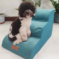 HKM-3199165 Three-Storey Sloping Pet Stairs with Removable Washable Cushion Cover