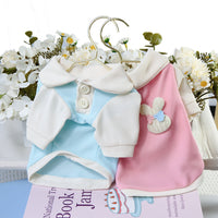 HKM-3199549 Cute Thin Breathable Princess Style Dog Clothes in Blue, Gray, Pink, Orange - Sizes XS to XXL