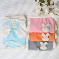 HKM-3199549 Cute Thin Breathable Princess Style Dog Clothes in Blue, Gray, Pink, Orange - Sizes XS to XXL