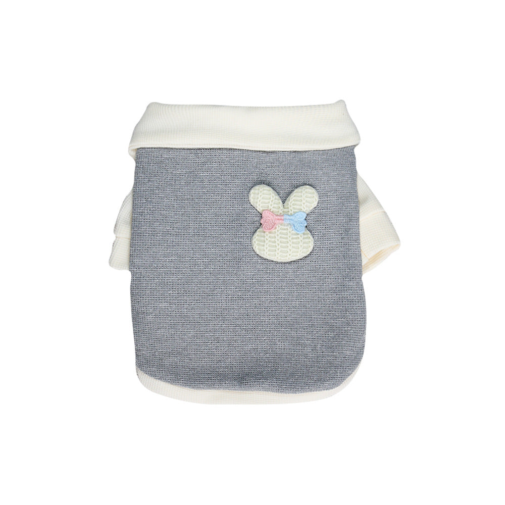 HKM-3199549 Cute Thin Breathable Princess Style Dog Clothes in Blue, Gray, Pink, Orange - Sizes XS to XXL