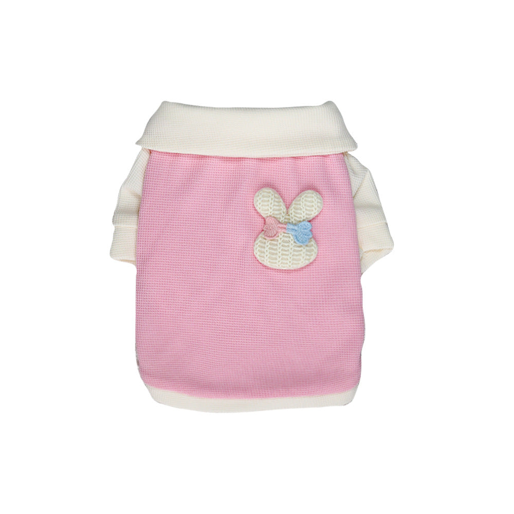 HKM-3199549 Cute Thin Breathable Princess Style Dog Clothes in Blue, Gray, Pink, Orange - Sizes XS to XXL