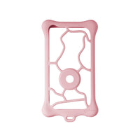 HKM-319955 Anti-Drop Silicone Phone Case with Elastic Ring Buckle for iPhone Models