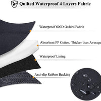 HKM-3199805 Waterproof Oxford Seat Cover for Pets - Scratch-Resistant Cotton Front & Rear Protection 25*25*4cm