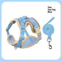HKM-3200061 Classic and Lightweight Cat Harness with Pulling Rope - Available in Various Colors and Sizes