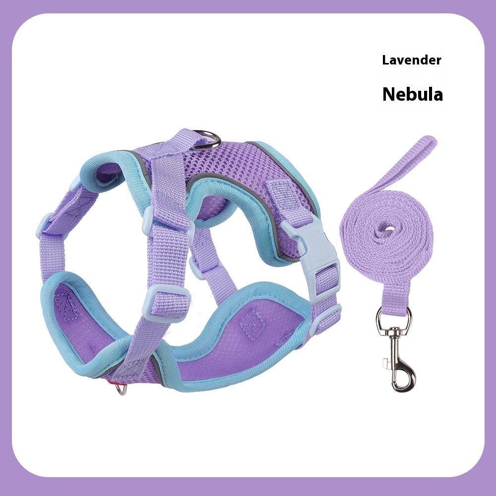 HKM-3200061 Classic and Lightweight Cat Harness with Pulling Rope - Available in Various Colors and Sizes
