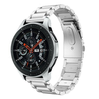 HKM-320083 Stainless Steel Three-Bead Watch Strap for Galaxy Watch 1/3 (41/42mm & 45/46mm)