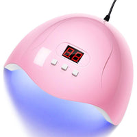 HKM-320211 54W Induction Nail Lamp with Dual Light Source, LCD Display, Infrared Sensor, and USB Power Supply