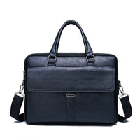 HKM-320275 Custom PU Leather Business Briefcase - Large Capacity Single Shoulder Messenger Bag for Laptops