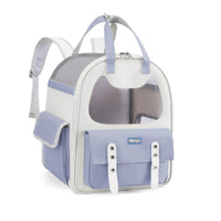 HKM-3203005 Large Capacity Foldable Cat Backpack - Soft Canvas Pet Carrier in Multiple Colors
