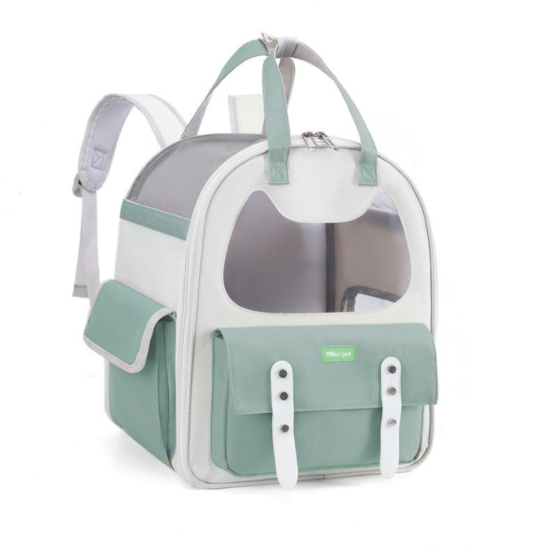 HKM-3203005 Large Capacity Foldable Cat Backpack - Soft Canvas Pet Carrier in Multiple Colors