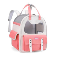 HKM-3203005 Large Capacity Foldable Cat Backpack - Soft Canvas Pet Carrier in Multiple Colors
