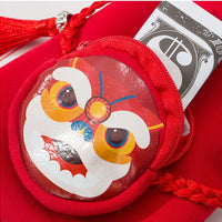 HKM-3203133 Spring Lion Dance Hoodie for Dogs, Soft Shredded Milk Fabric, Universal Fit