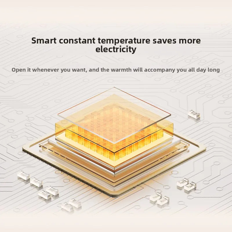 HKM-320339 Smart Wall-Mounted Graphene Electric Heater with Humidification, 2200W Fast Heating