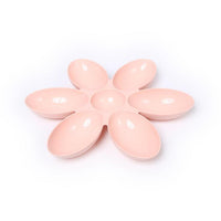 HKM-3204541 Petal-Shaped Multifunctional Pet Bowl - 42CM Diameter, Eco-Friendly PP Resin for Dogs and Cats