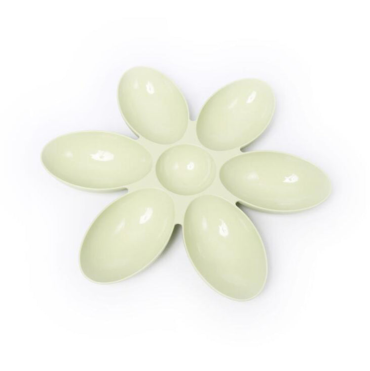 HKM-3204541 Petal-Shaped Multifunctional Pet Bowl - 42CM Diameter, Eco-Friendly PP Resin for Dogs and Cats