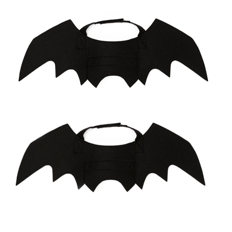 HKM-3204925 Pet Bat Wings Costume for Cats and Dogs - Adjustable Halloween Cosplay Prop