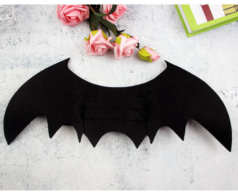HKM-3204925 Pet Bat Wings Costume for Cats and Dogs - Adjustable Halloween Cosplay Prop