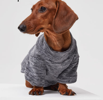 HKM-3205309 Polar Velvet Padded Dog Shirt for Medium and Large Pets in Gray, Blue, and Purple Sizes XS to 6XL