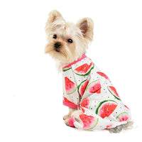 HKM-3206333 Watermelon Print Four-Leg Jumpsuit for Dogs - Available in Multiple Sizes