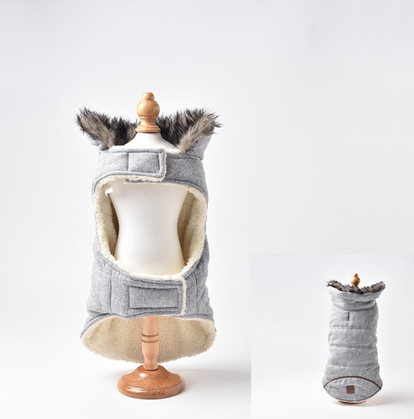 HKM-3207101 Cozy Plus Velvet Padded Cotton Teddy Coat for Comfort and Warmth