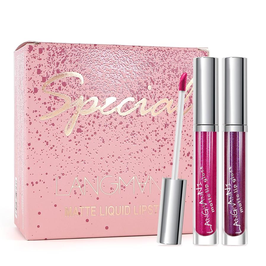HKM-320787 18-Piece Matte Velvet Lip Gloss Set for All-Day Color and Shine