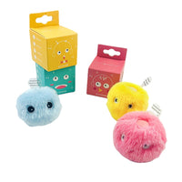 HKM-3209149 Light-Up Plush Cat Teaser Ball with Catnip & Sound for Pet Playtime