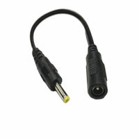 HKM-320915 DC5.5*2.1 Female Power Adapter Cable - 15 cm Length, Supports Up to 2A, Black