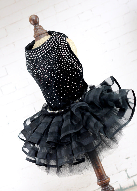 HKM-3210685 Elegant Dog Skirt for Pet Weddings and Special Occasions, Available in Multiple Sizes