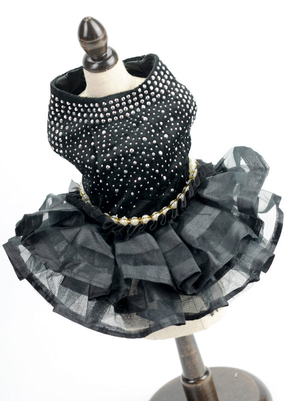 HKM-3210685 Elegant Dog Skirt for Pet Weddings and Special Occasions, Available in Multiple Sizes