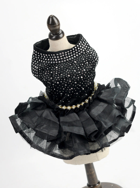 HKM-3210685 Elegant Dog Skirt for Pet Weddings and Special Occasions, Available in Multiple Sizes