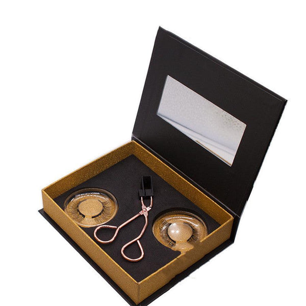 HKM-321107 Magnetic Eyelash Curler Set with Stainless Steel Alloy and Soft Magnetic Strip for Easy Application