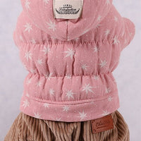 HKM-3212861 Cartoon Style Cotton Four-Legged Clothing for Pets in Green, Pink, and Khaki ¨C Sizes XS to XL