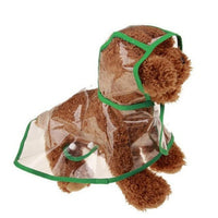HKM-3213885 Transparent Waterproof Dog Raincoat - Adjustable PVC Hoody for Small to XL Pets